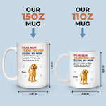 Custom Dog Name Gifts for Mom - Personalized Mug