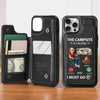 The Campsite Is Calling - Camping Personalized Custom Leather Flip Wallet Phone Case - Gift For Camping Lovers