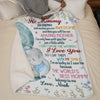 The World's Best Mommy - Family Personalized Custom Blanket - Mother's Day, Baby Shower Gift, Gift For First Mom