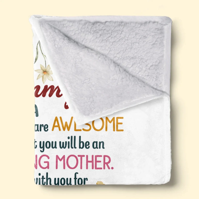 The World's Best Mommy - Family Personalized Custom Blanket - Mother's Day, Baby Shower Gift, Gift For First Mom