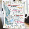 The World's Best Mommy - Family Personalized Custom Blanket - Mother's Day, Baby Shower Gift, Gift For First Mom
