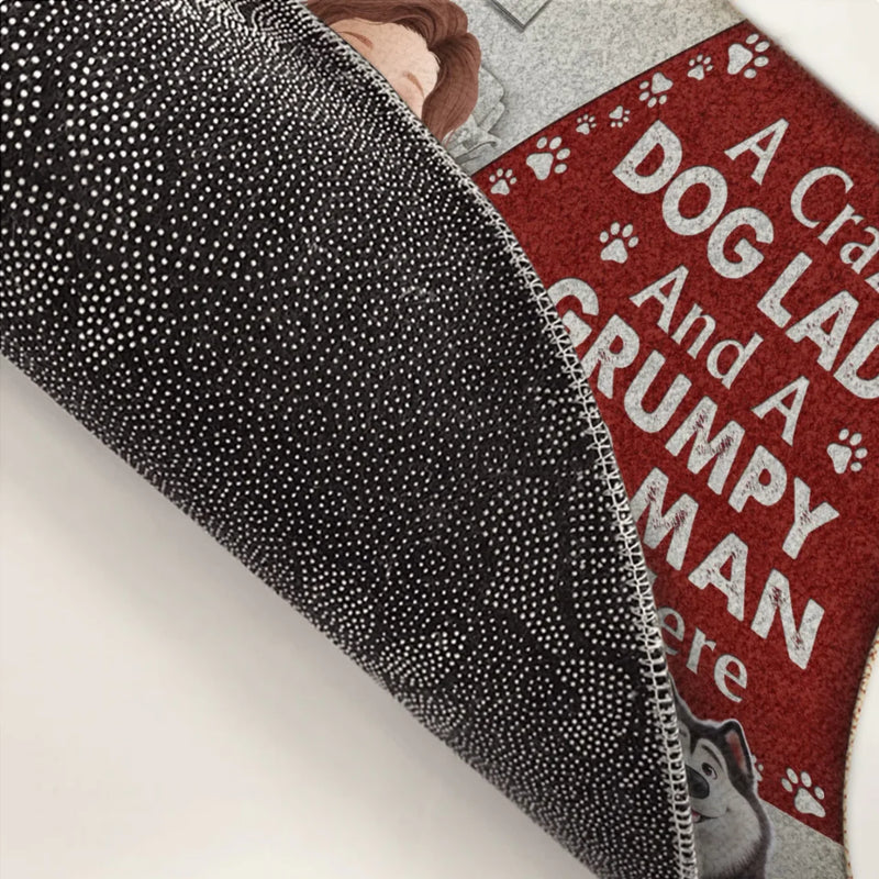 Custom Name Dog Lover Couple Gifts - Personalized Doormat