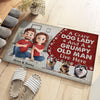 Messy Paws, Happy Hearts - Dog Personalized Custom Home Decor Decorative Mat - House Warming Gift For Pet Owners, Pet Lovers