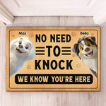 Custom Name Funny Dog Door Decor for Dog Lovers - Personalized Doormat