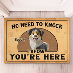 Custom Name Funny Dog Door Decor for Dog Lovers - Personalized Doormat