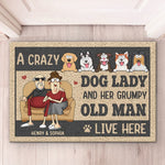 Custom Name Dog Lover Couple Gifts - Personalized Doormat