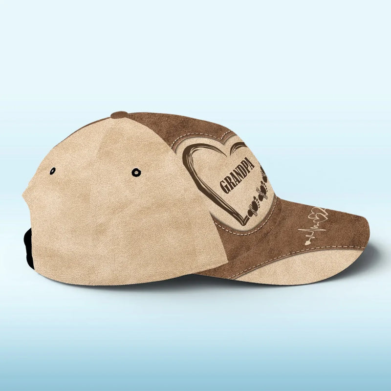 Love In Every Heartbeat - Family Personalized Custom Hat, All Over Print Classic Cap - Gift For Family Members