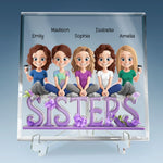 Custom Name Sister Gifts for Women - Personalized Shaped Acrylic Plaque