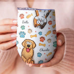Custom Name Dog and Cat Lover Gifts - Personalized Wine Tumbler