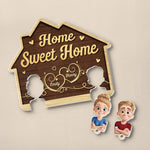 Custom Name Couple Home Decor - Personalized Acrylic Puzzle Key Holder