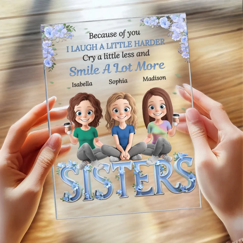 Custom Name Sister Keepsake Gifts - Personalized Acrylic Plaque