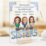 Custom Name Sister Keepsake Gifts - Personalized Acrylic Plaque