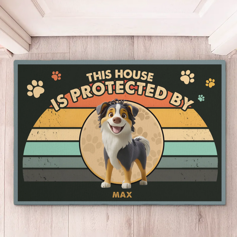 Custom Name Paw-Some Home Gifts for Dog Lovers - Personalized Doormat