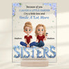 Besties Make The World A Happier Place - Bestie Personalized Custom Rectangle Shaped Acrylic Plaque - Gift For Best Friends, BFF, Sisters
