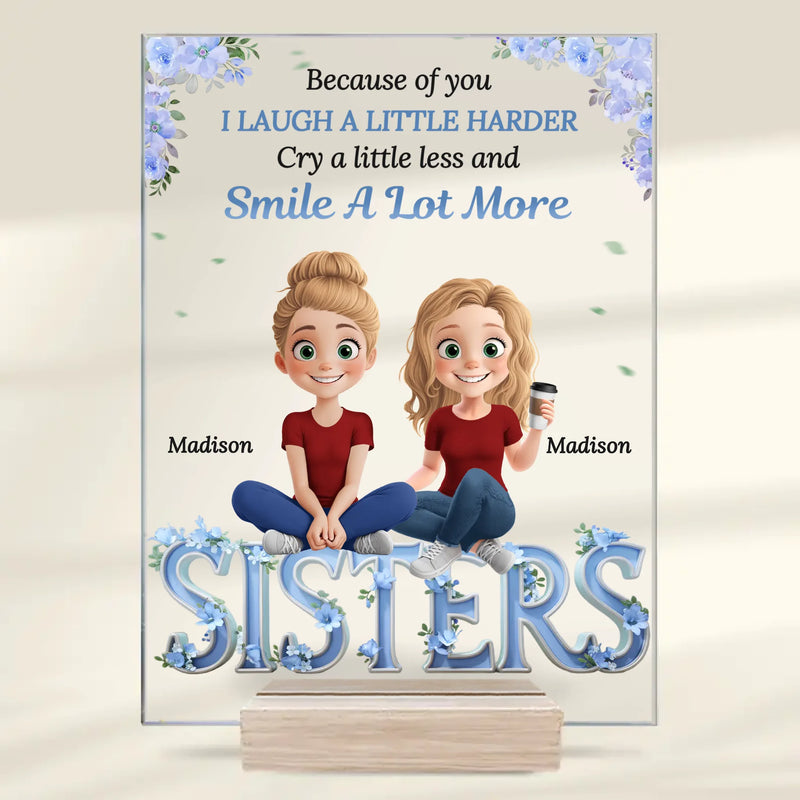 Custom Name Sister Keepsake Gifts - Personalized Acrylic Plaque