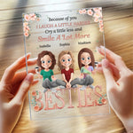 Custom Name Bestie Gifts for Best Friends - Personalized Acrylic Plaque