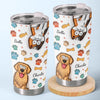 Cuteness Overload In Every Sip - Dog & Cat Personalized Custom 3D Inflated Effect Printed Tumbler - Gift For Pet Owners, Pet Lovers