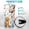 Cuteness Overload In Every Sip - Dog & Cat Personalized Custom 3D Inflated Effect Printed Tumbler - Gift For Pet Owners, Pet Lovers