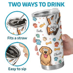 Custom Pet Name Dog and Cat Gifts for Pet Lovers - Personalized Tumbler