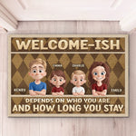 Custom Name Welcome-ish Family Gifts - Personalized Doormat