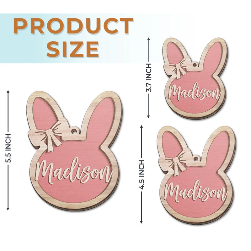 Joyful Easter Blessings - Family Personalized Custom Ornament - Wood Custom Shaped - Easter Gift For Family Members