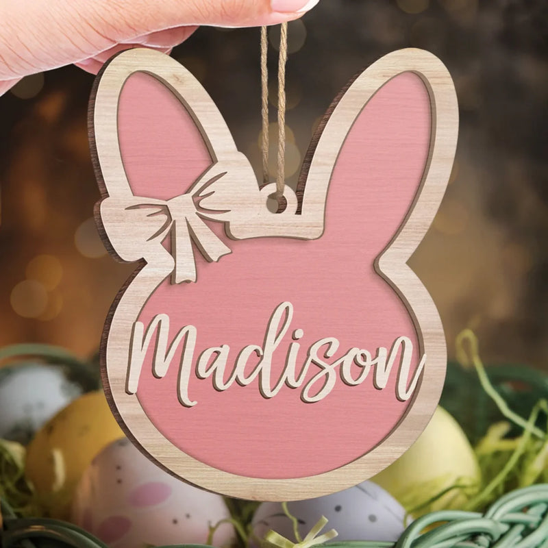 Joyful Easter Blessings - Family Personalized Custom Ornament - Wood Custom Shaped - Easter Gift For Family Members