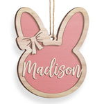 Custom Name Easter Bunny Gifts for Girls - Personalized Ornament