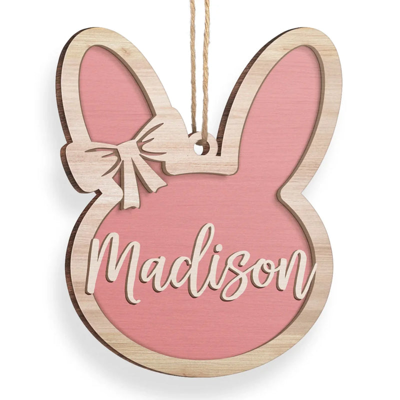 Joyful Easter Blessings - Family Personalized Custom Ornament - Wood Custom Shaped - Easter Gift For Family Members