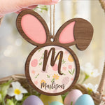 Custom Name Easter Bunny Decor - Personalized Ornament