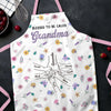 Cooking, Loving With Grandkids - Family Personalized Custom Apron - Mother's Day, Gift For Mom, Grandma
