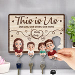 Custom Name Family Gifts for Home - Personalized Acrylic Puzzle Key Holder