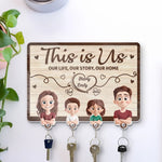 Custom Name Family Gifts for Home - Personalized Acrylic Puzzle Key Holder