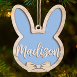 Custom Name Easter Bunny Gifts for Girls - Personalized Ornament