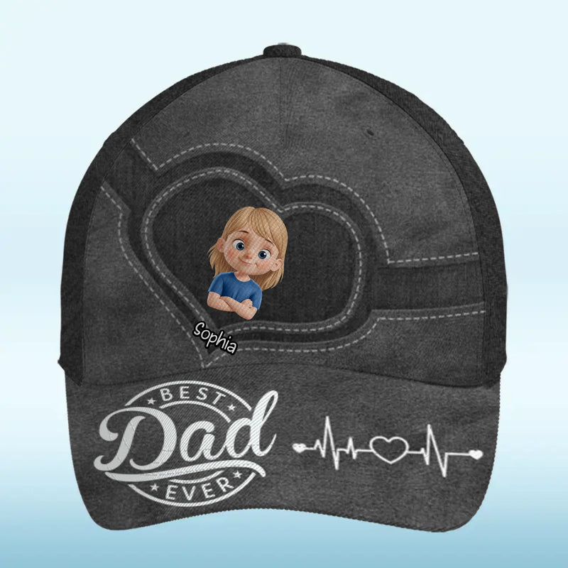 Custom Family Name Gifts for Papa - Personalized Classic Cap