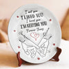I'm Keeping You Forever - Couple Personalized Custom 3D Inflated Effect Printed Ceramic Plate - Gift For Husband Wife, Anniversary