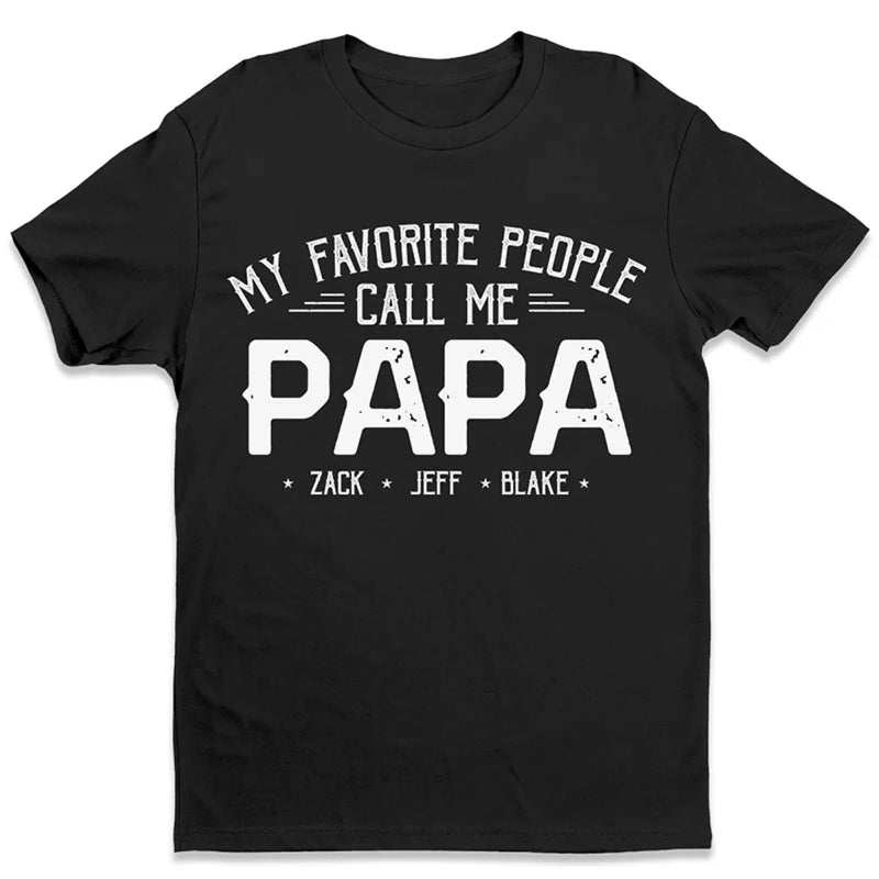 Being Papa Is My Greatest Blessing -  Family Personalized Custom Unisex T-Shirt, Premium T-shirt, Hoodie - Father's Day Gift For Dad, Grandpa
