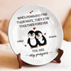 You Are My Forever Mate - Couple Personalized Custom Ceramic Plate - Gift For Husband Wife, Anniversary
