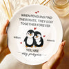 You Are My Forever Mate - Couple Personalized Custom Ceramic Plate - Gift For Husband Wife, Anniversary