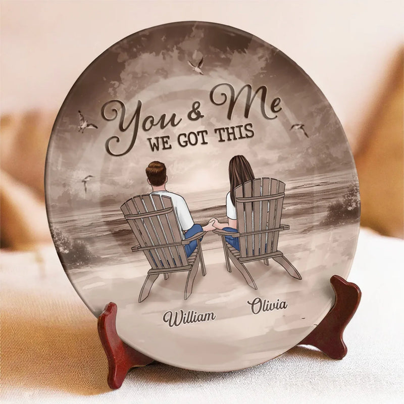 Custom Name Couple Keepsake Gifts - Personalized Ceramic Plate