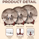 Custom Name Couple Keepsake Gifts - Personalized Ceramic Plate