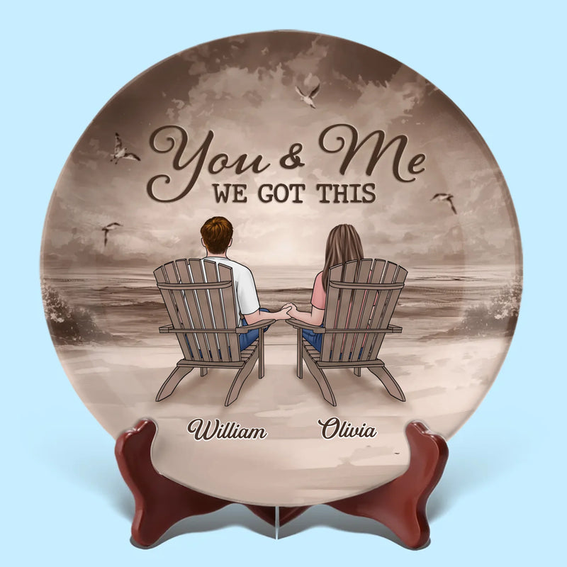 Custom Name Couple Keepsake Gifts - Personalized Ceramic Plate