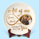 Custom Photo Infinity Love Gifts for Couples - Personalized Ceramic Plate