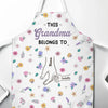 Cooking, Loving With Grandkids - Family Personalized Custom Apron - Mother's Day, Gift For Mom, Grandma