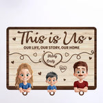 Custom Name Family Gifts for Home - Personalized Acrylic Puzzle Key Holder