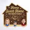A Place To Call Home - Family Personalized Custom Acrylic Puzzle Key Holder - House Warming Gift For Family Members