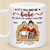 It's You And Me Till The Bitter End - Couple Personalized Custom Mug - Gift For Husband Wife, Anniversary