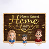 The Key To A Tidy And Welcoming Home - Family Personalized Custom Acrylic Puzzle Key Holder - House Warming Gift For Family Members