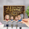 The Key To A Tidy And Welcoming Home - Family Personalized Custom Acrylic Puzzle Key Holder - House Warming Gift For Family Members