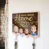 The Key To A Tidy And Welcoming Home - Family Personalized Custom Acrylic Puzzle Key Holder - House Warming Gift For Family Members