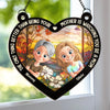 A Mother's Love Lasts Forever - Family Personalized Window Hanging Suncatcher Ornament - Mother's Day, Gift For Mom, Daughter